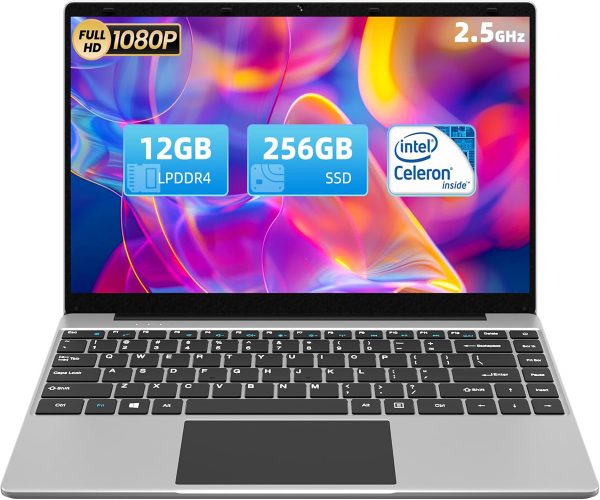 Laptop, 14 Inch FHD Display, 12GB RAM 256GB SSD