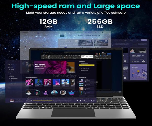 Laptop, 14 Inch FHD Display, 12GB RAM 256GB SSD - Image 2